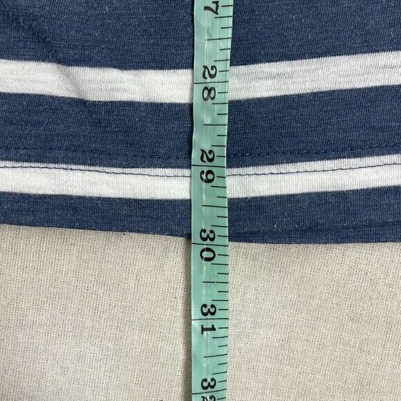 Banana Republic Polo Shirt Mens Extra Large XL Blue‎ Striped Short Sleeve Shirt - Picture 8 of 9